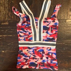 Lime Ricki Namaste Tankini Swim Top Small